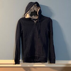 Women’s Gap Navy Blue Hooded Fleece lined Hoodie sweatshirt size XS